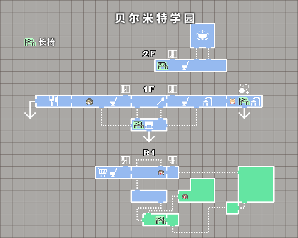 贝尔米特士官学园 平面图